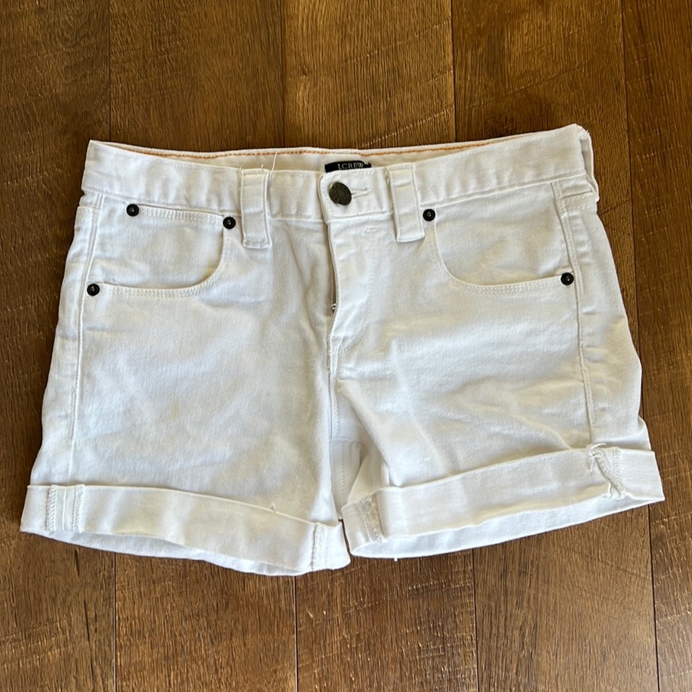 Women’s White J Crew Shorts